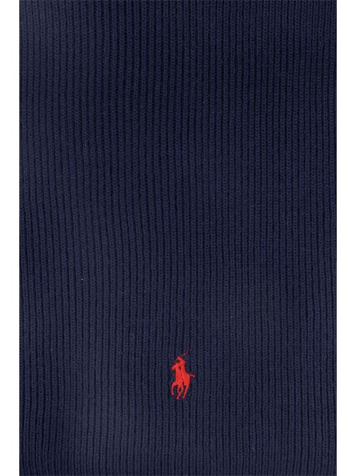 Sciarpa di lana con logo Blu POLO RALPH LAUREN | 710 886136002